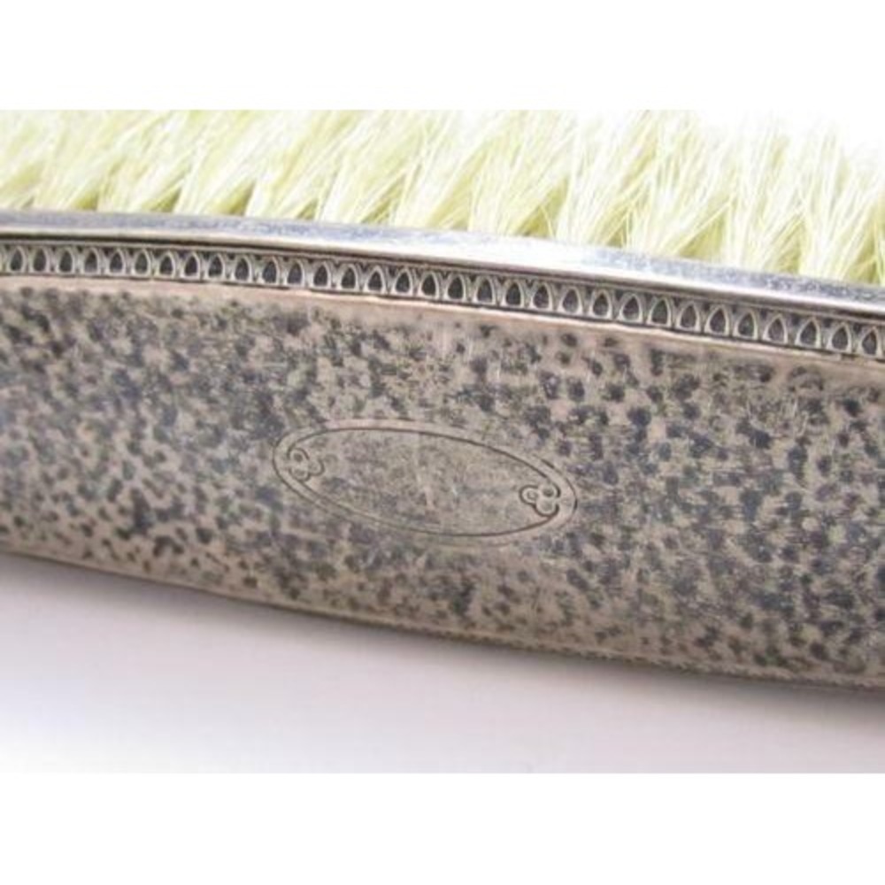 Old‎ Antique Signed Sterling Silver Cloth Clothing Brush*Blank Monogram*925 - Picture 3 of 6